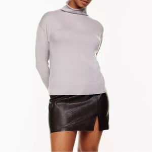 Aritzia Cyprie Sweater Wilfred Merino Wool mock-neck